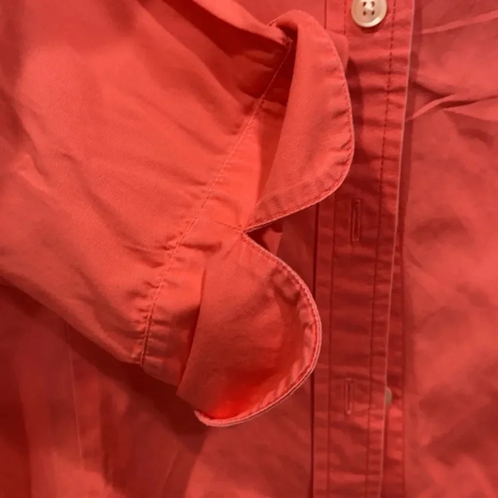 Talbots Coral Button Down Shirt